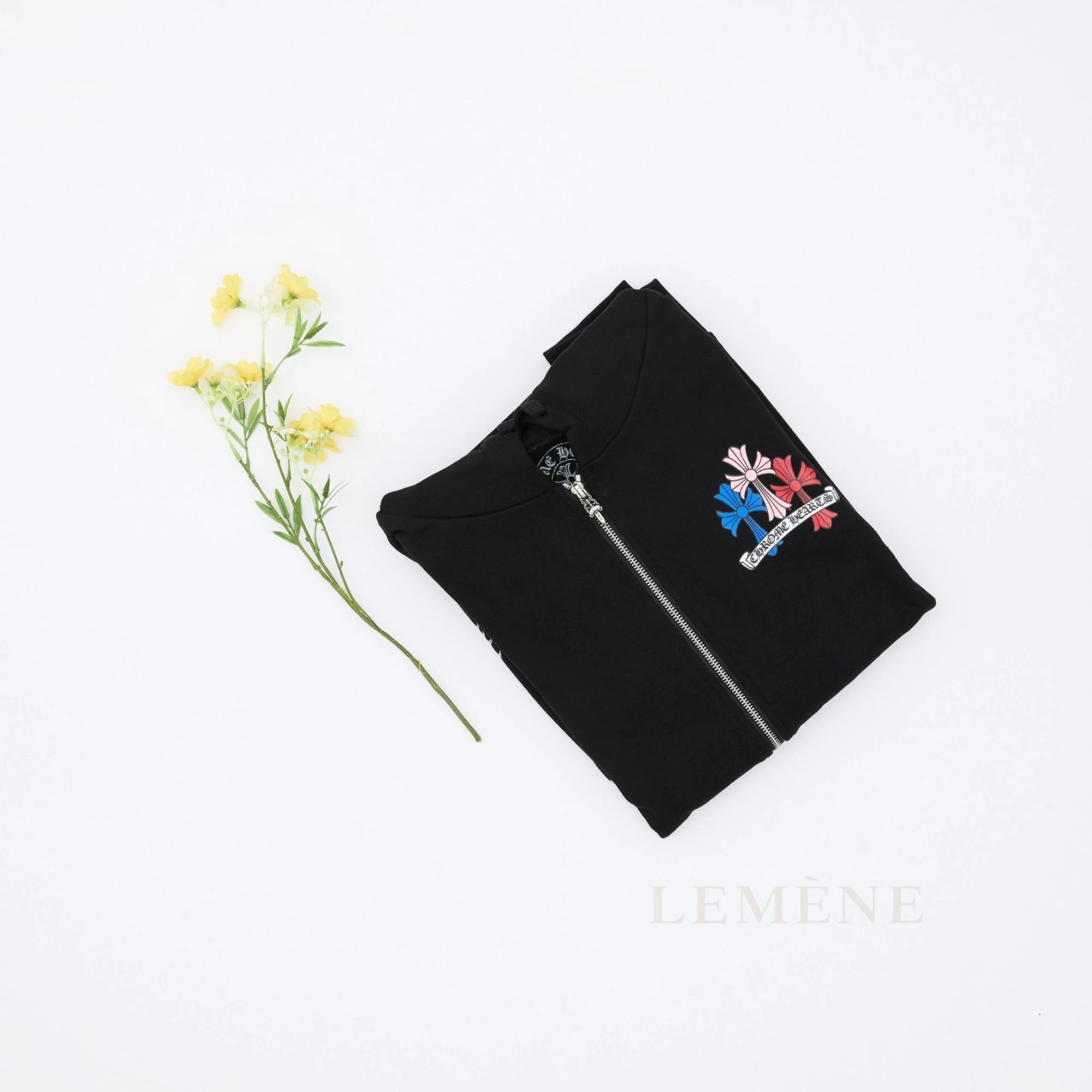 크롬하츠 멀티 컬러 크로스 집업 후드 디테일 이미지