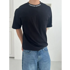 크롬하츠 넥 레터링 포켓 반팔 티셔츠 착용 이미지