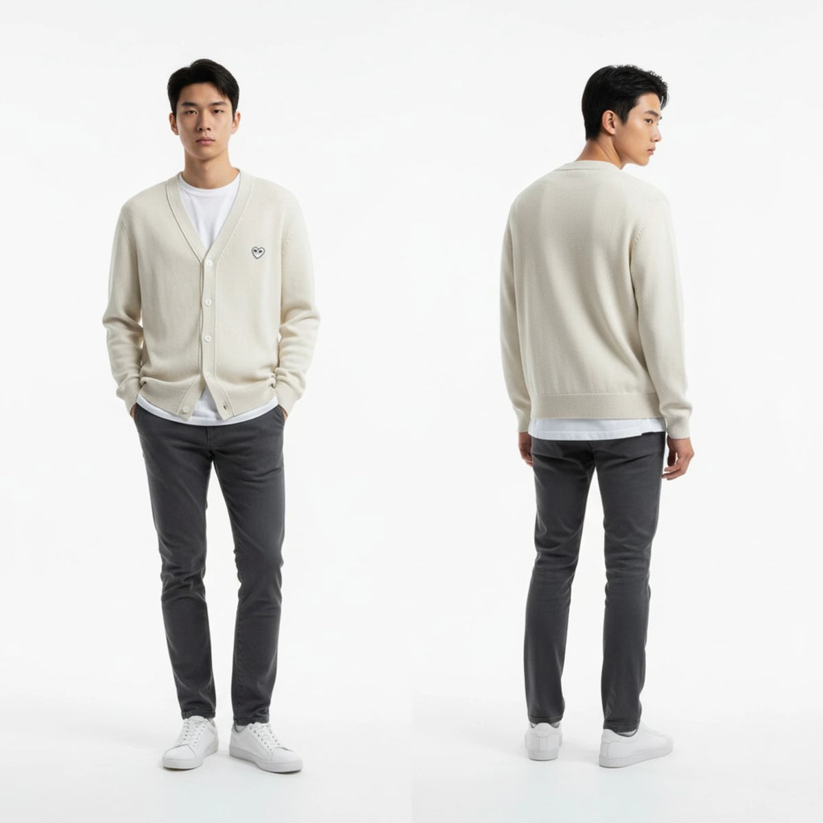 꼼데가르송 가디건 AZ-N066 착용 이미지