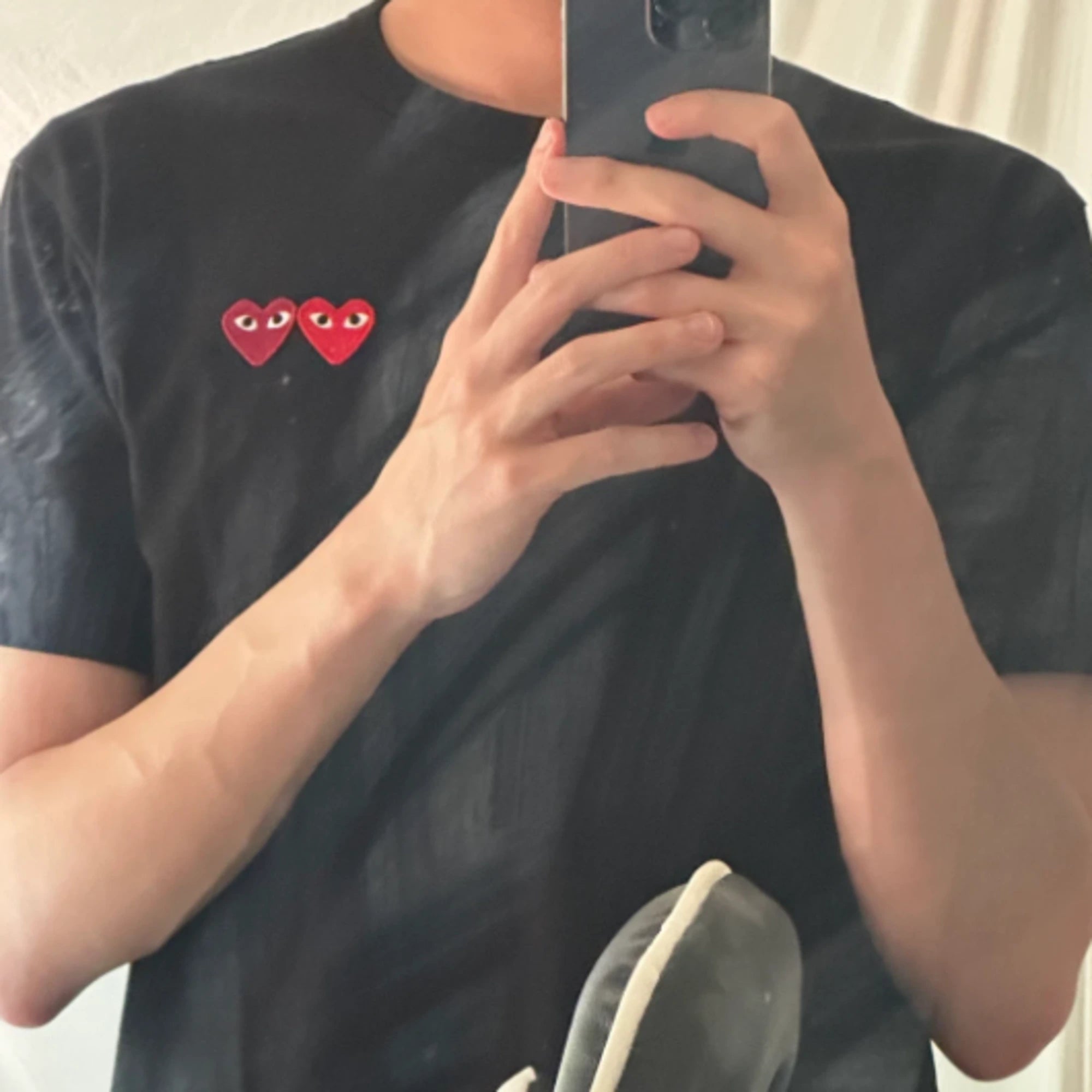 꼼데가르송 와펜 반팔 티셔츠 착용 이미지
