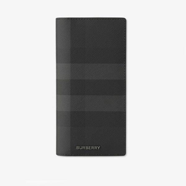 버버리 체크 앤 레더 콘티넨털 장지갑 상품 이미지