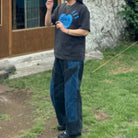 휴먼메이드 하트 반팔 티셔츠 착용 이미지