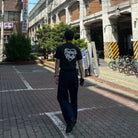 휴먼메이드 포켓 하트 로고 반팔 티셔츠 착용 이미지