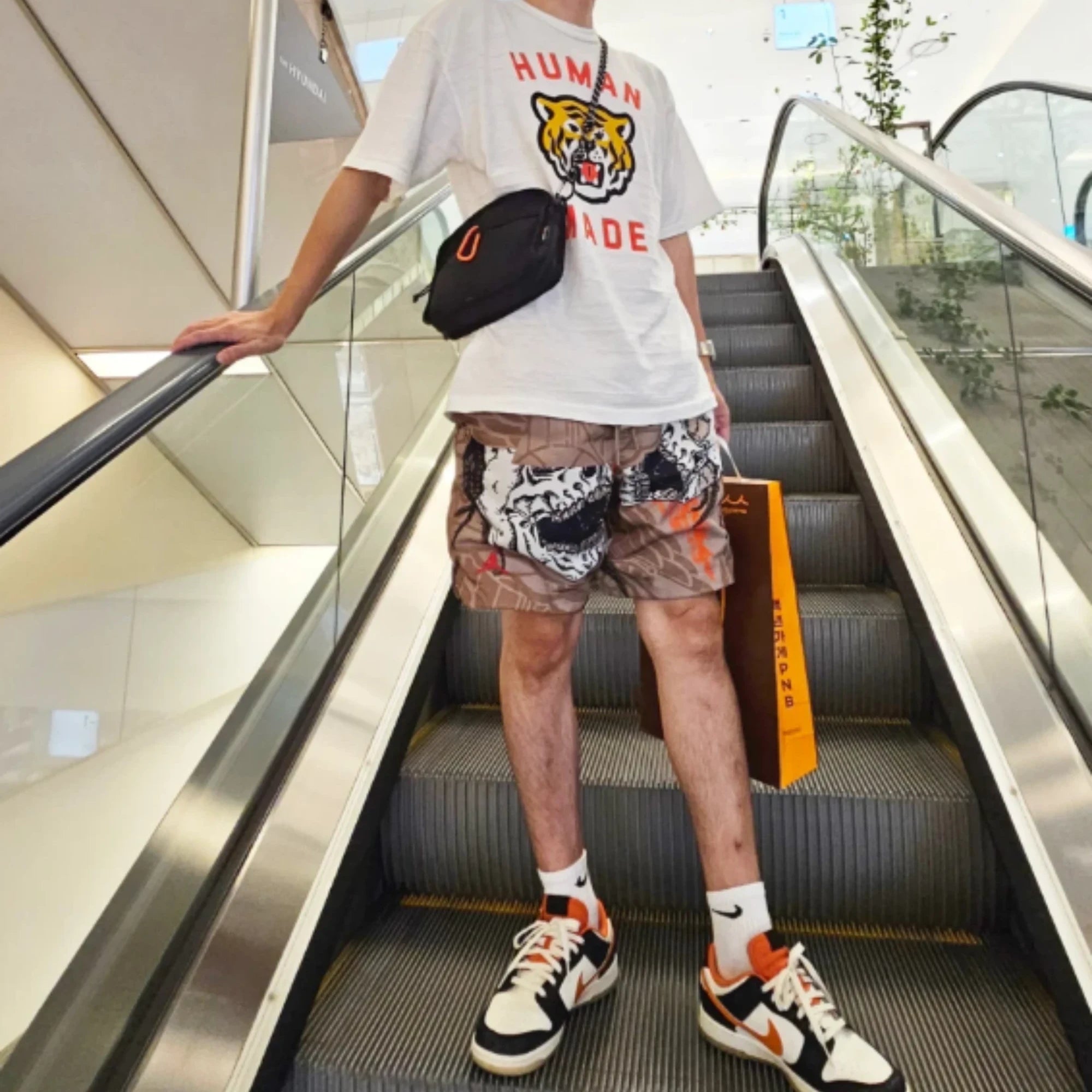 휴먼메이드 타이거 반팔 티셔츠 착용 이미지