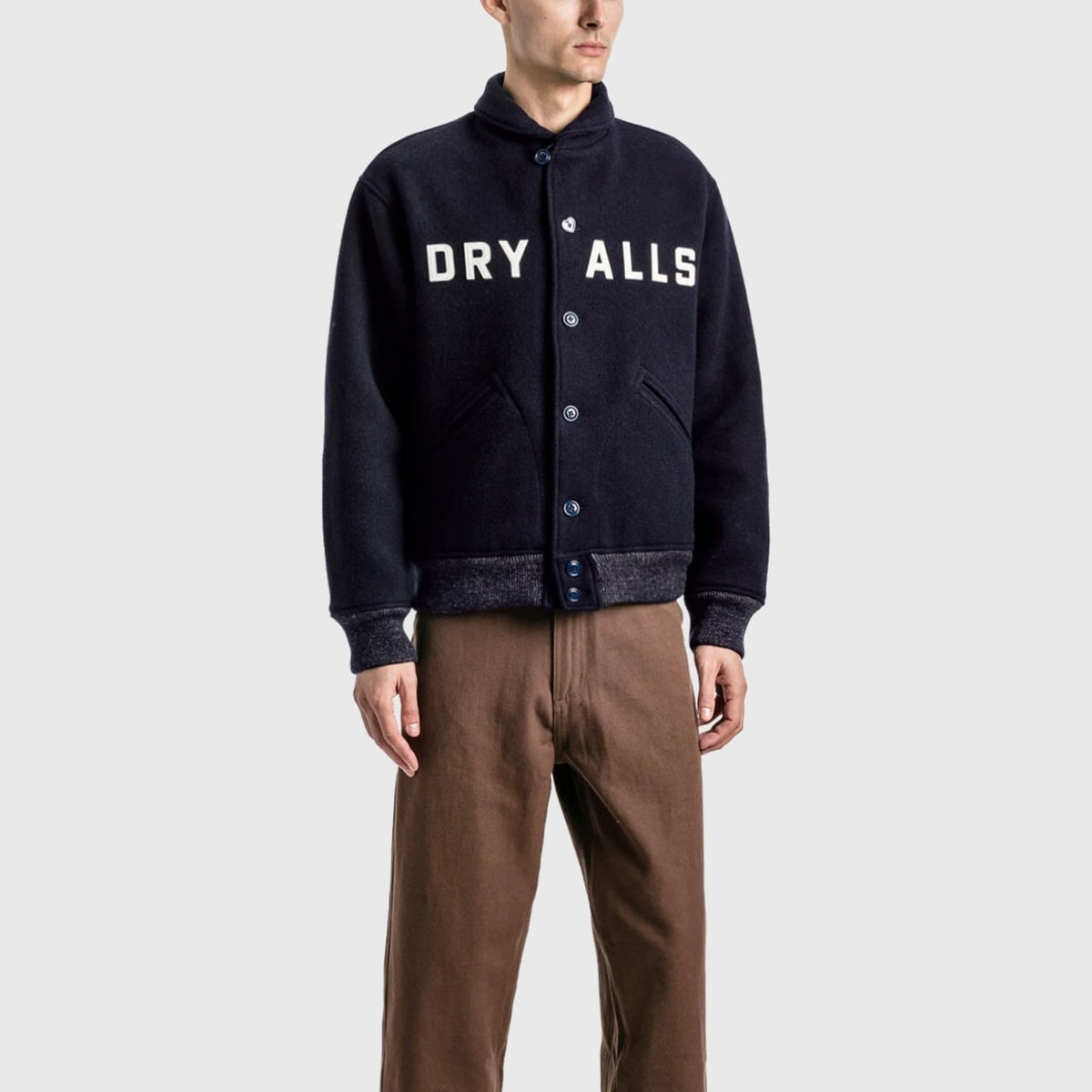 휴먼 메이드 바시티 재킷 HM24JK017 착용 이미지
