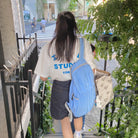 아이앱 스튜디오 도쿄 반팔 티셔츠 착용 이미지