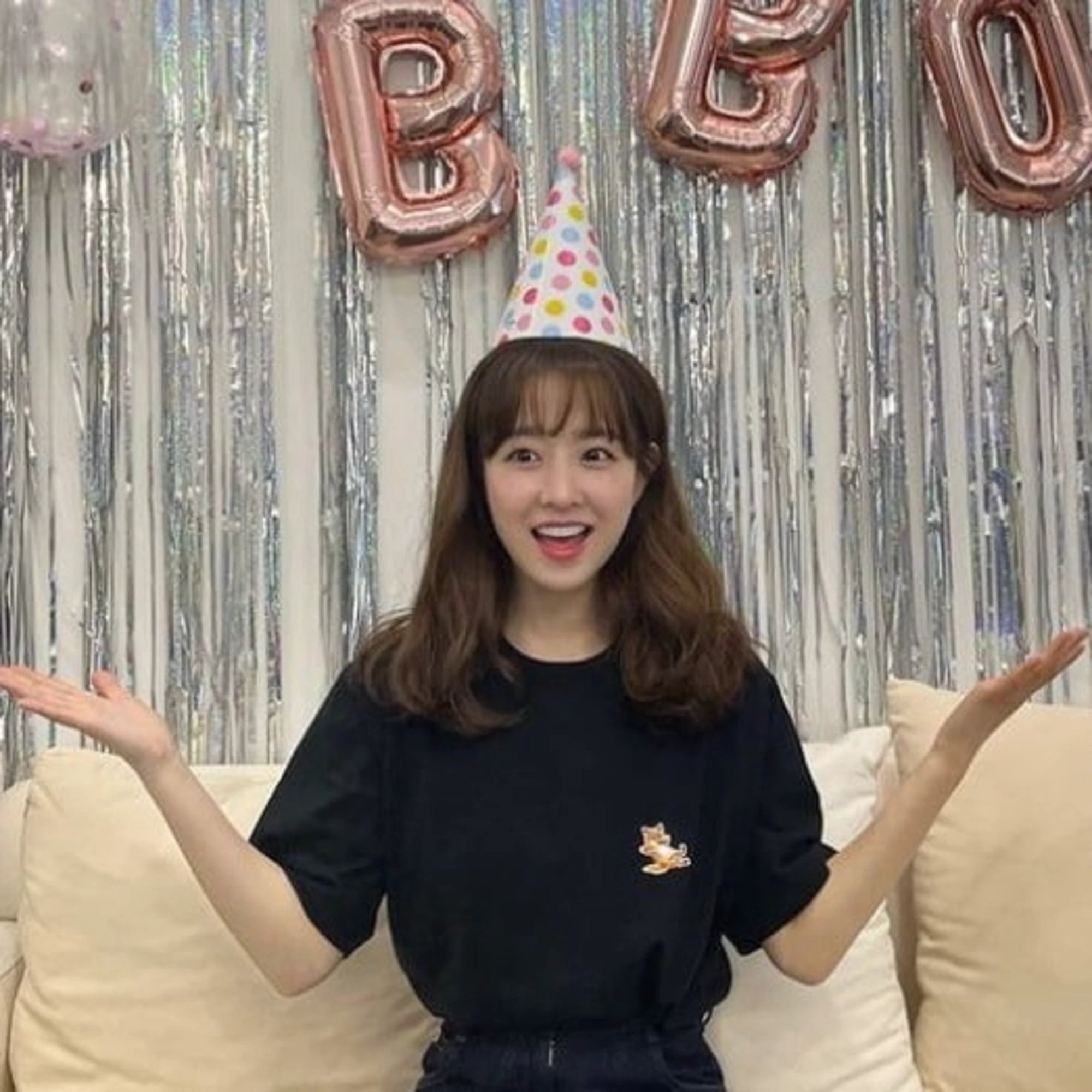 메종키츠네 칠랙스 폭스 반팔 티셔츠 착용 이미지
