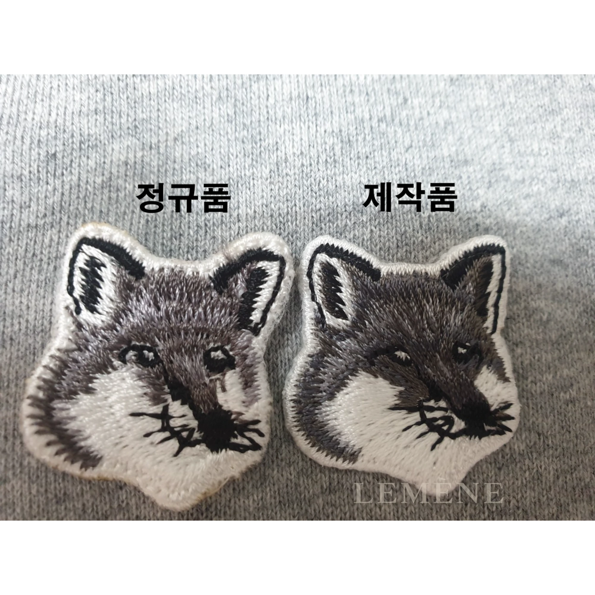 메종키츠네 더블폭스 후드 티셔츠 EU00353KM0001 디테일 이미지