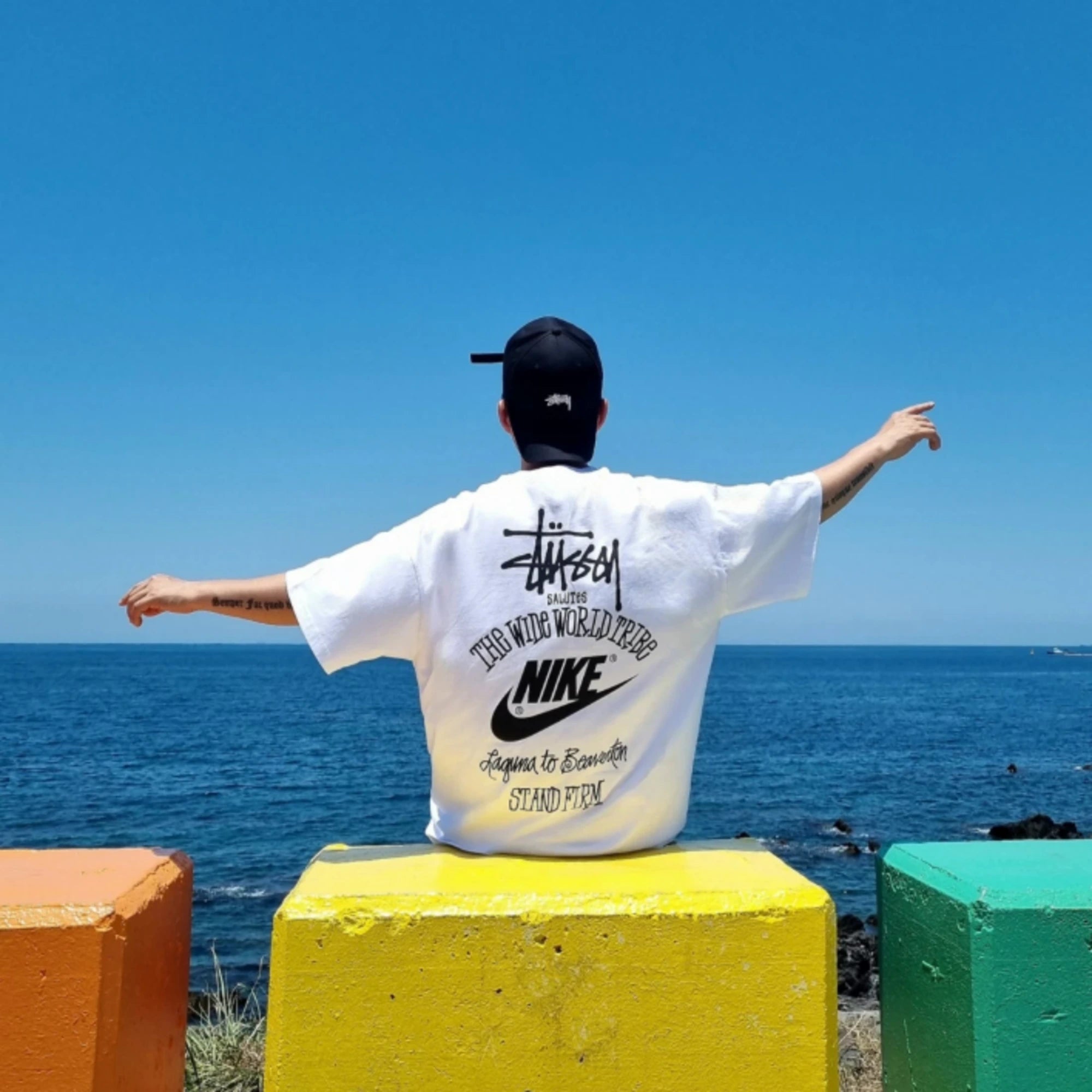 나이키 X 스투시 WWT 오버핏 반팔 티셔츠