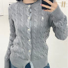 폴로 랄프로렌 테이블 울 캐시미어 가디건 착용 이미지