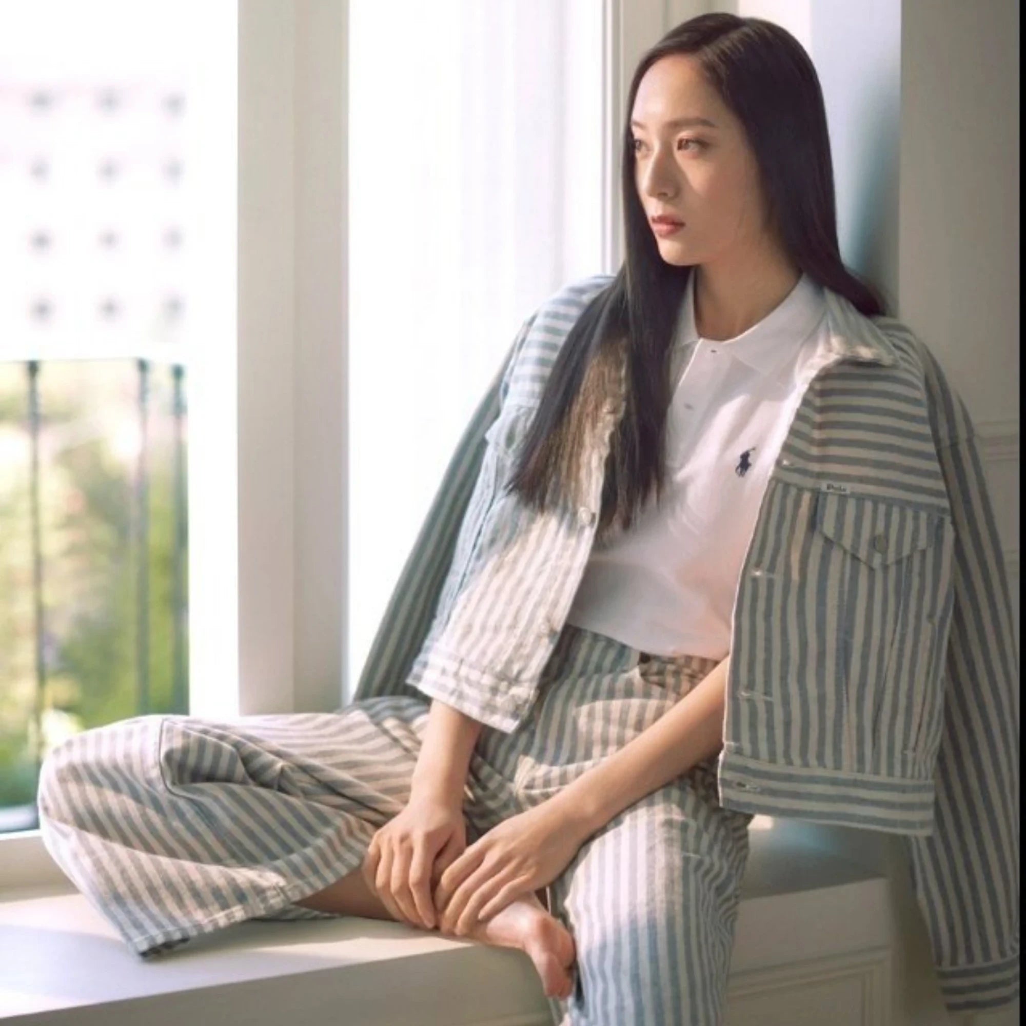 폴로 랄프로렌 폴로 반팔 티셔츠 착용 이미지
