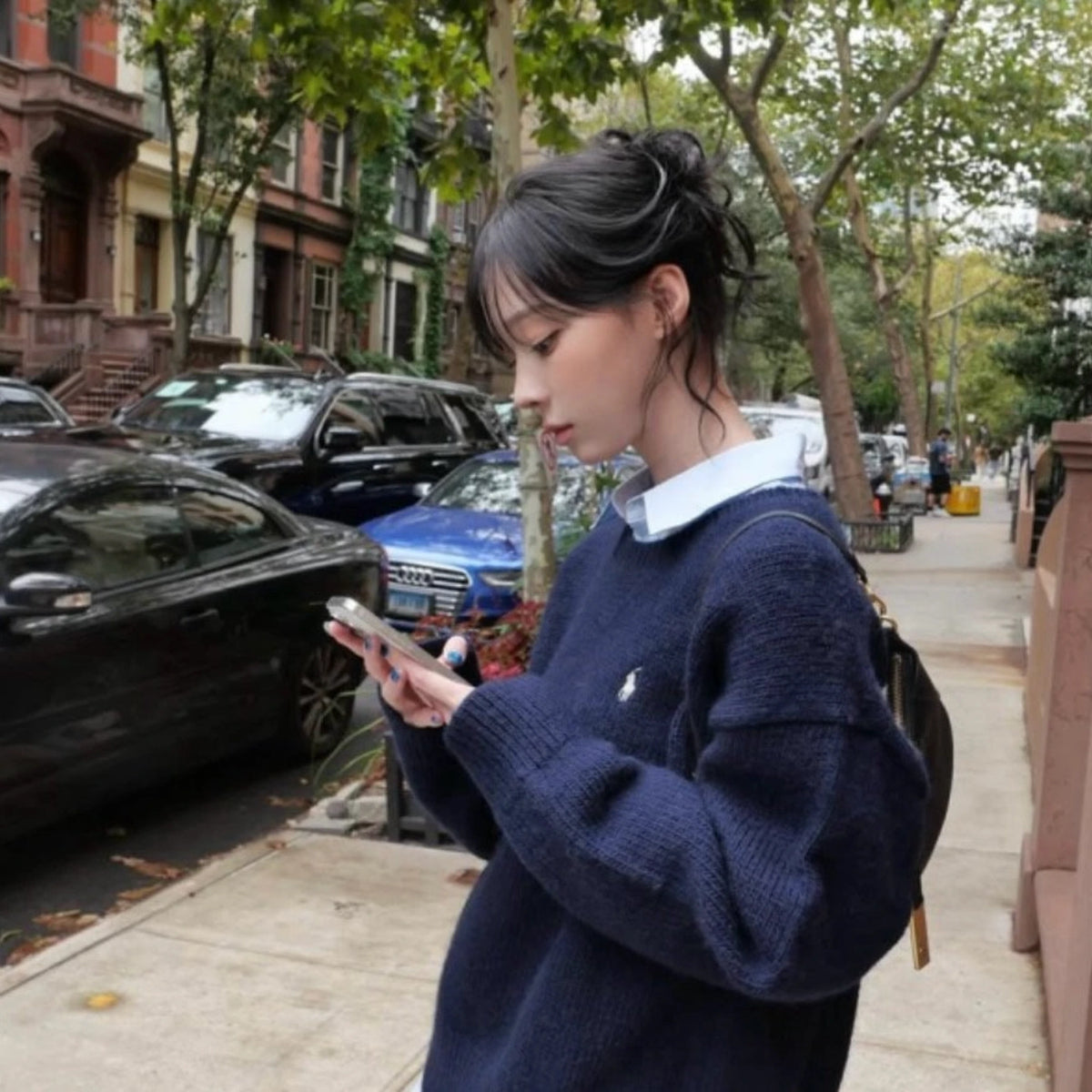 폴로 랄프로렌 스웨터 착용 이미지