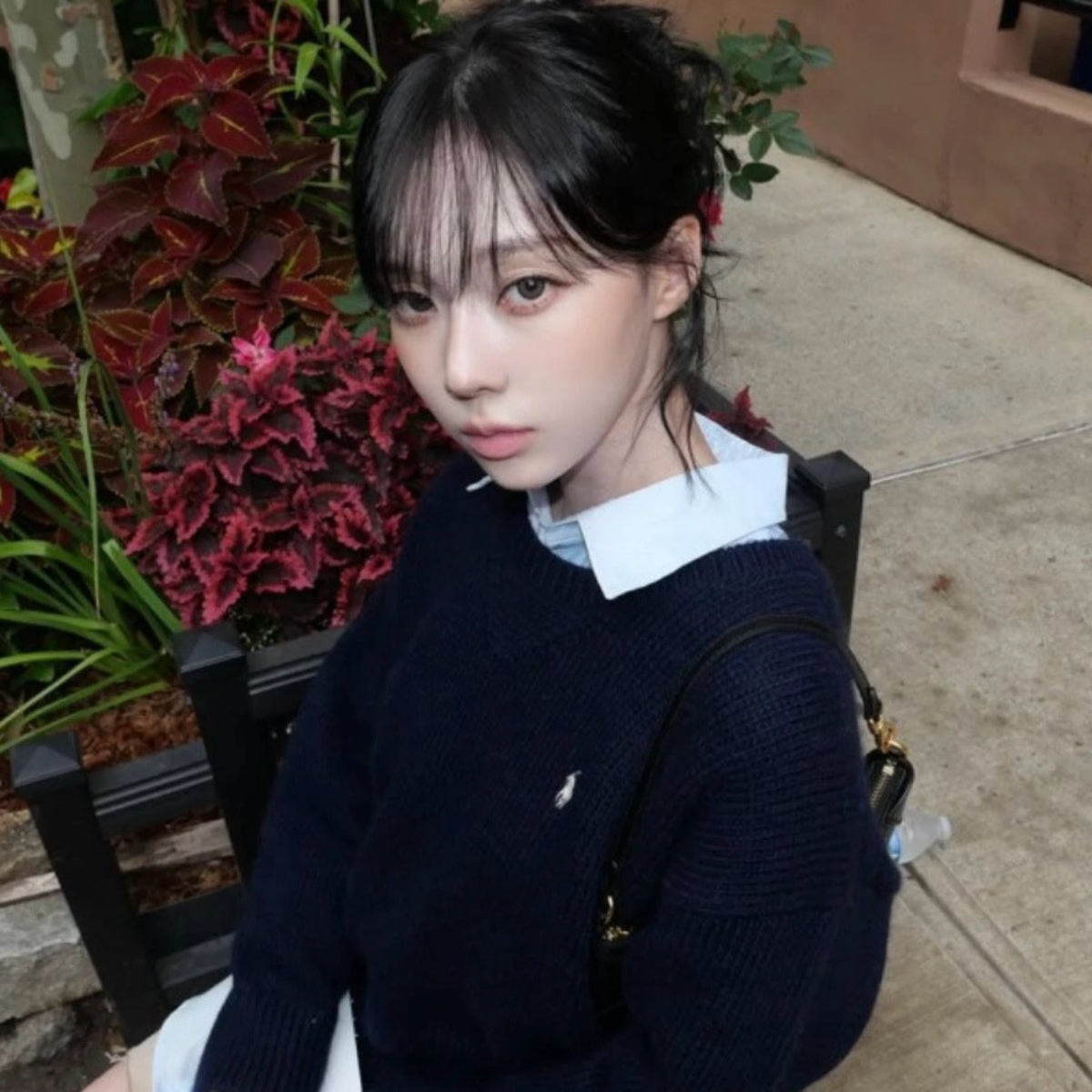 폴로 랄프로렌 스웨터 착용 이미지