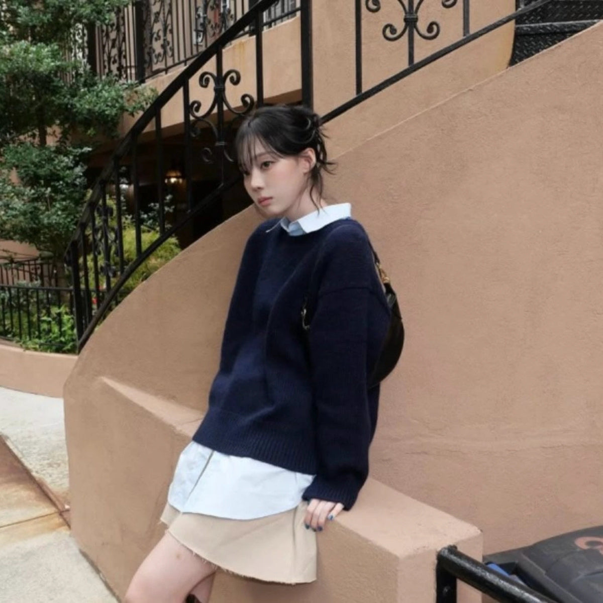 폴로 랄프로렌 스웨터 착용 이미지