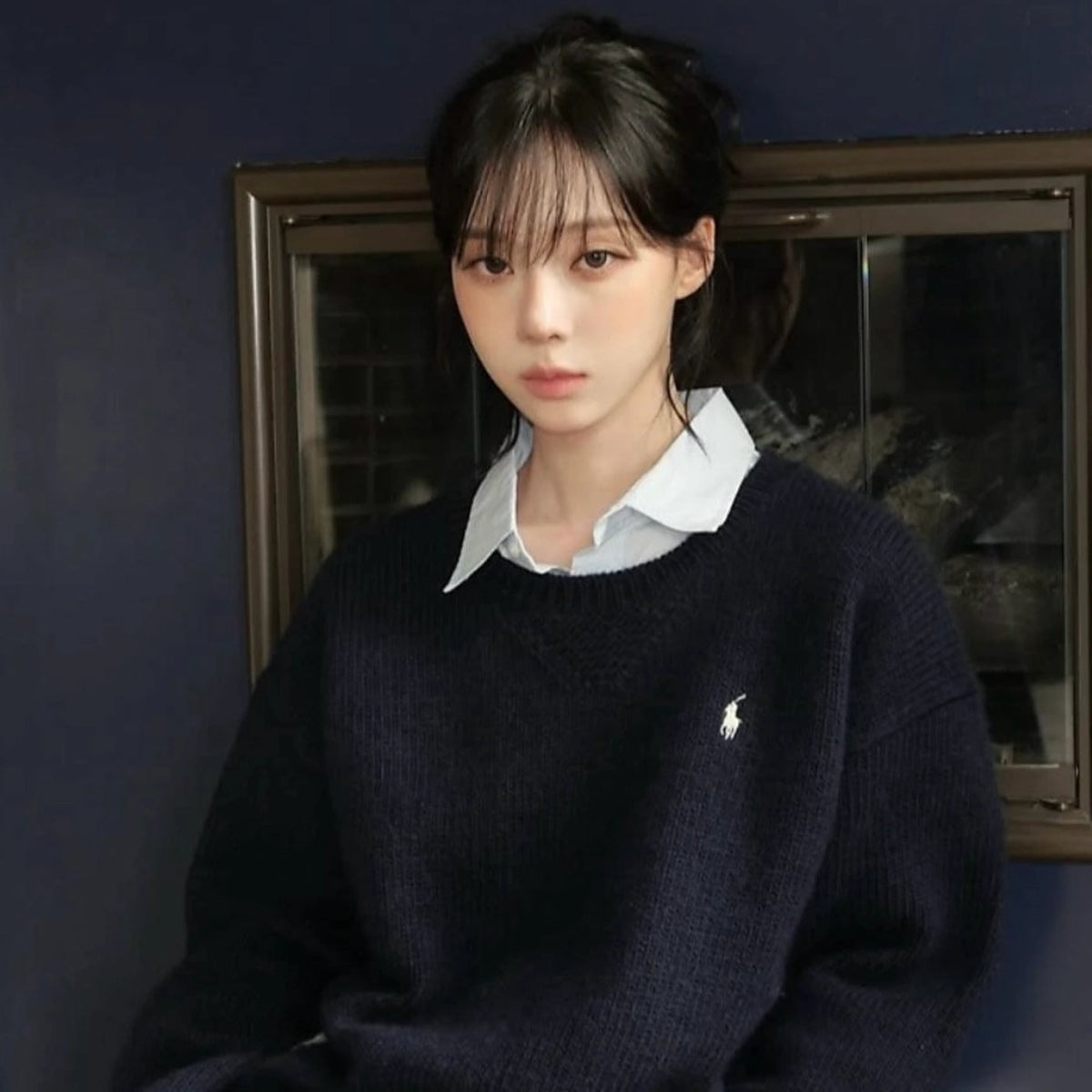 폴로 랄프로렌 스웨터 착용 이미지