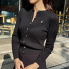 폴로 랄프로렌 여성 케이블 가디건 86836325 착용 이미지