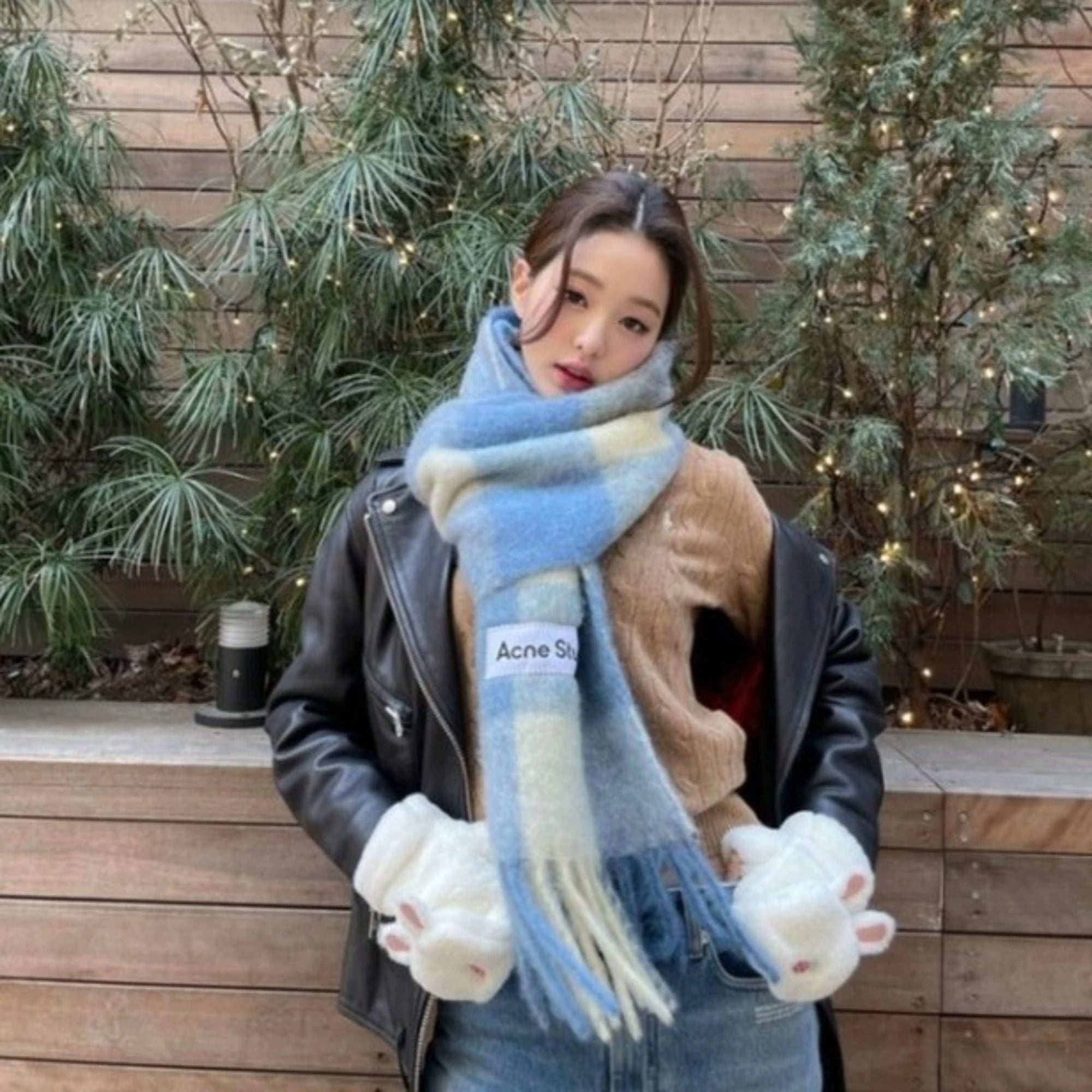 폴로 랄프로렌 울 캐시미어 스웨터 착용 이미지