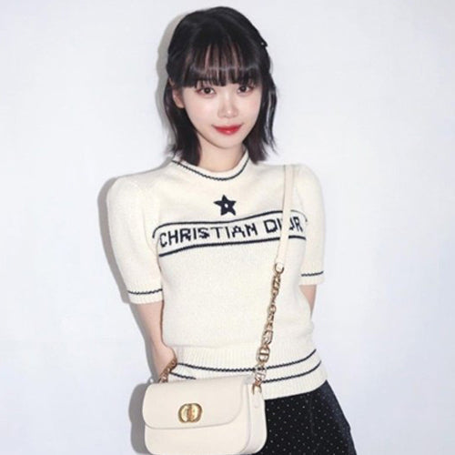 디올 하우스 별 로고 반팔 스웨터 상품 이미지
