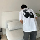 스투시 체리 오버핏 반팔 티셔츠 착용 이미지