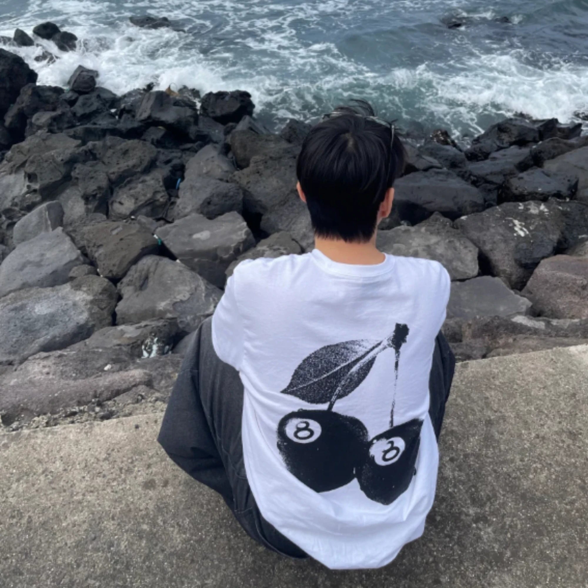 스투시 체리 반팔 티셔츠