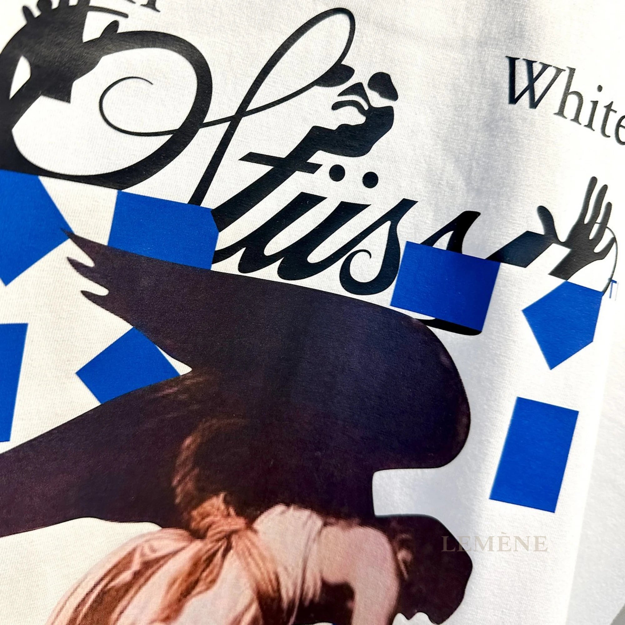 스투시 X 오프화이트 40주년 반팔 티셔츠 디테일 이미지
