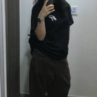 스투시 X 파타 사운드 커넥션 오버핏 반팔 티셔츠 착용 이미지