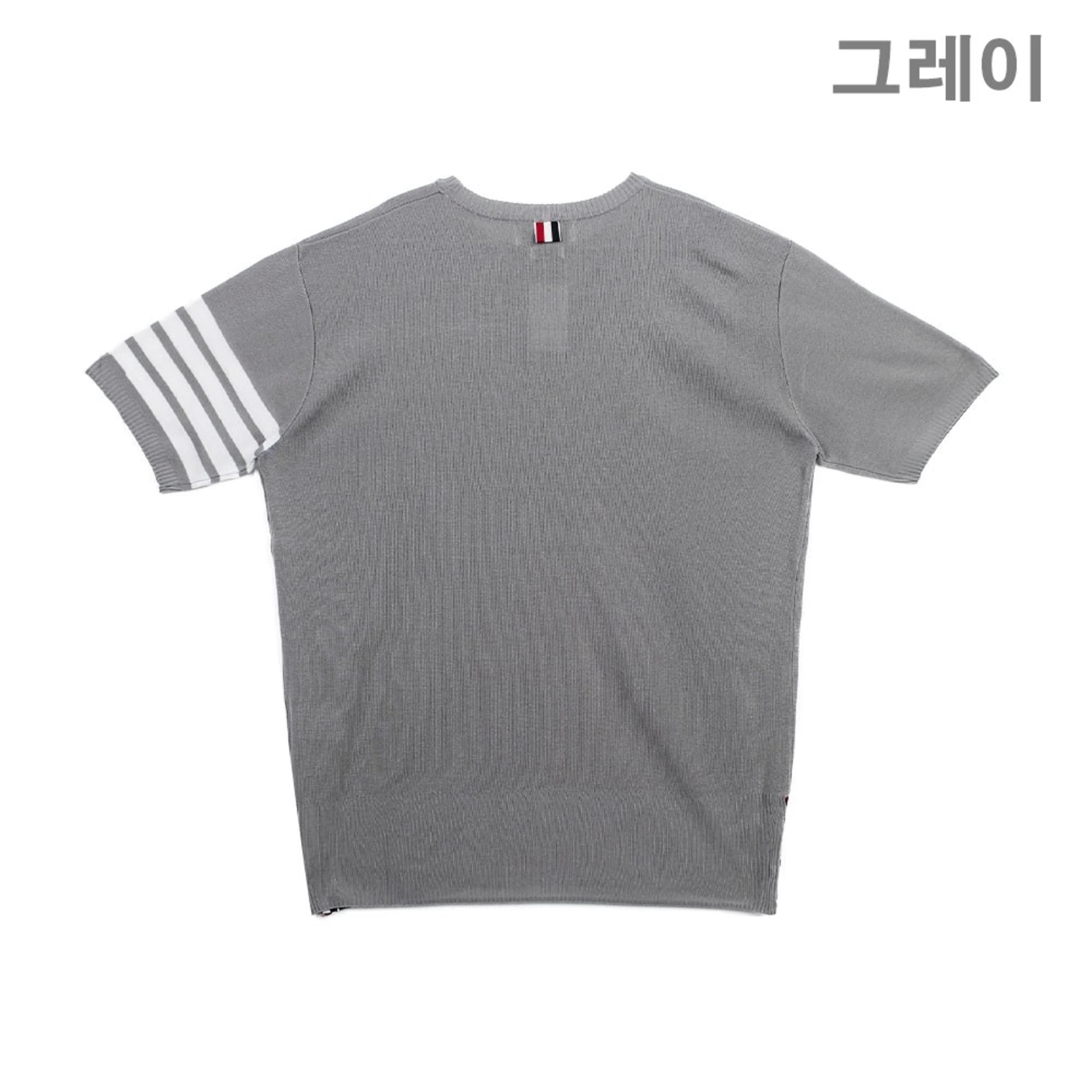 톰 브라운 스프라이프 오버핏 반팔 니트 상품 이미지