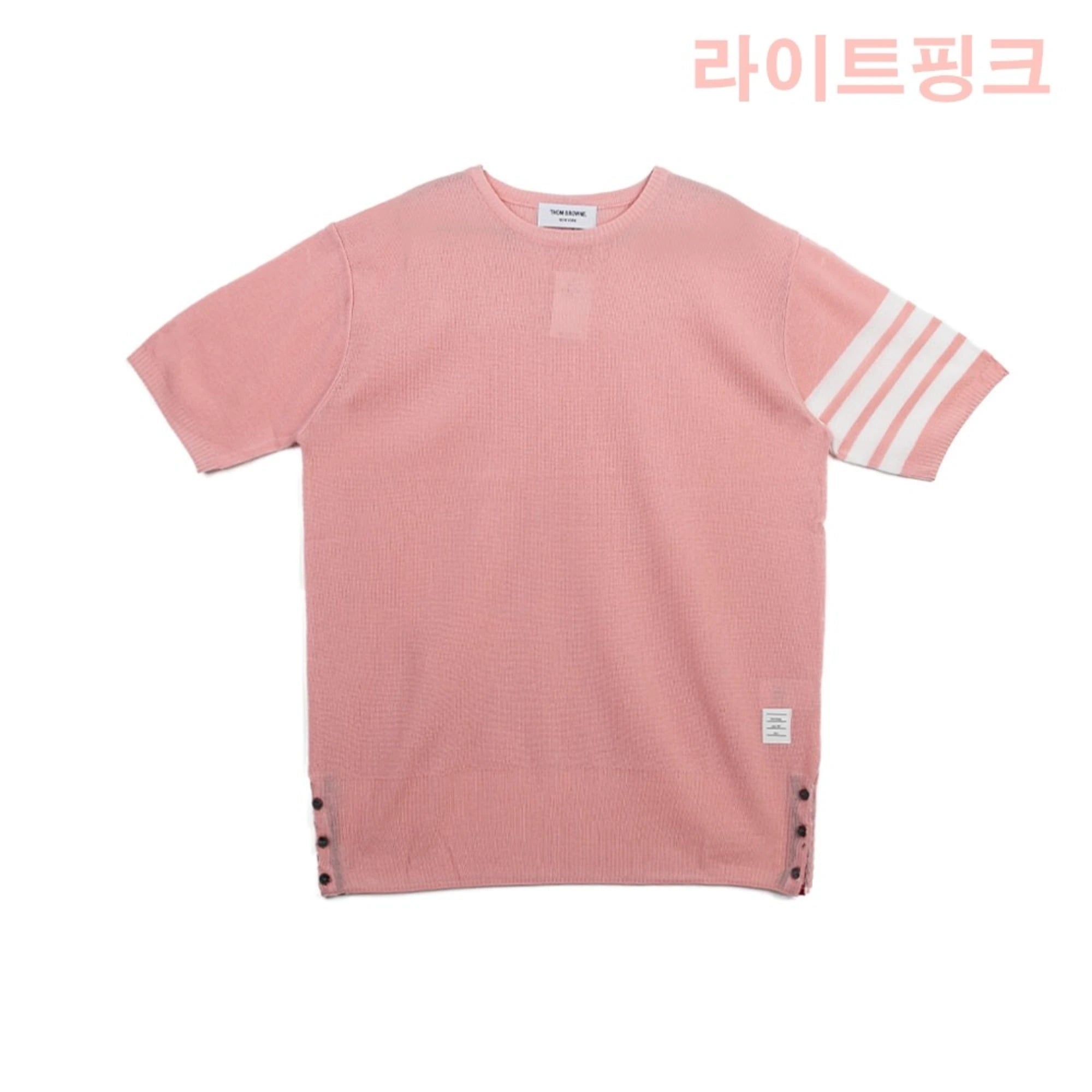 톰 브라운 스프라이프 오버핏 반팔 니트 상품 이미지