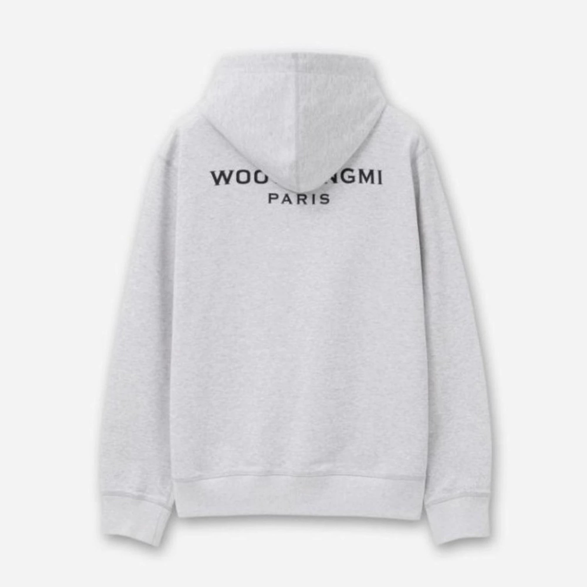 우영미 백로고 후드 티셔츠 디테일 이미지