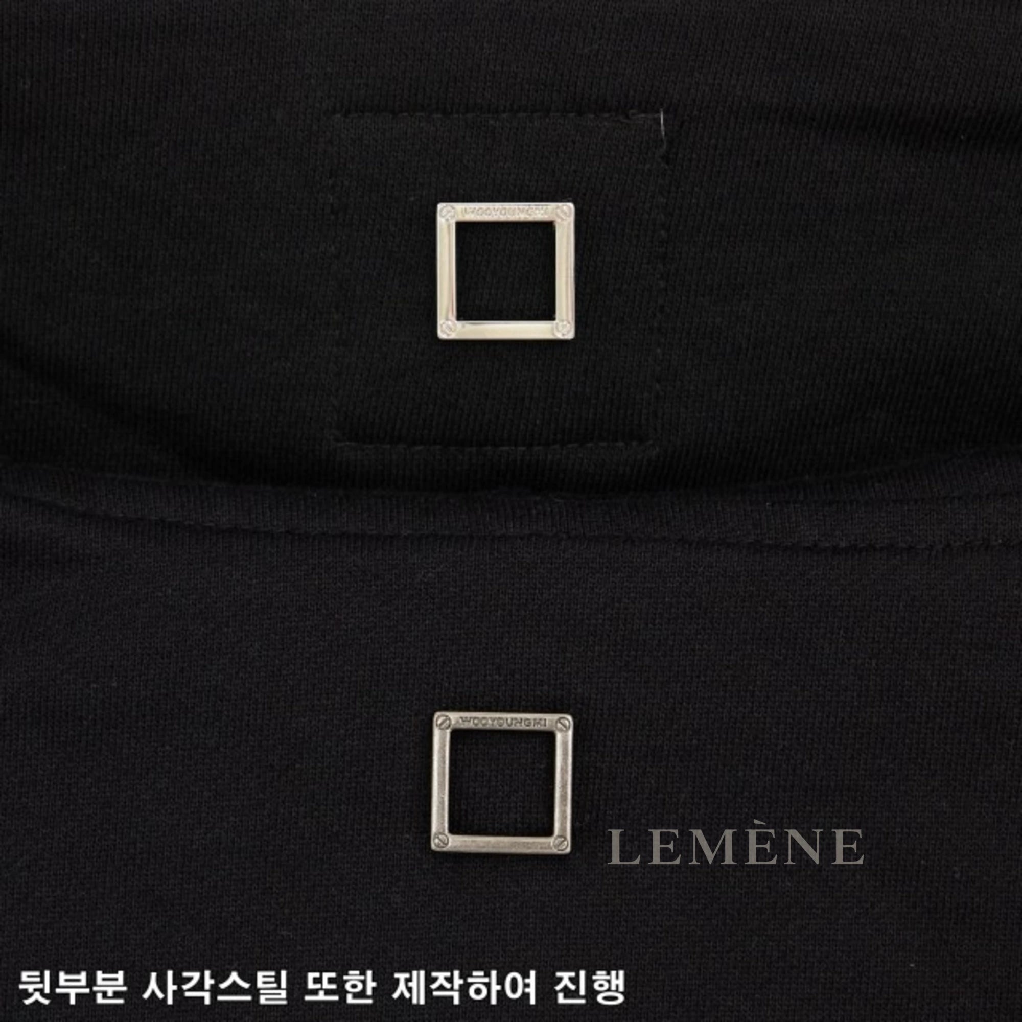 우영미 플라워 다잉 후드 티셔츠 디테일 이미지