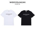 우영미 프론트 로고 반팔 티셔츠