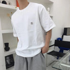 우영미 스트링 반팔 티셔츠 착용 이미지